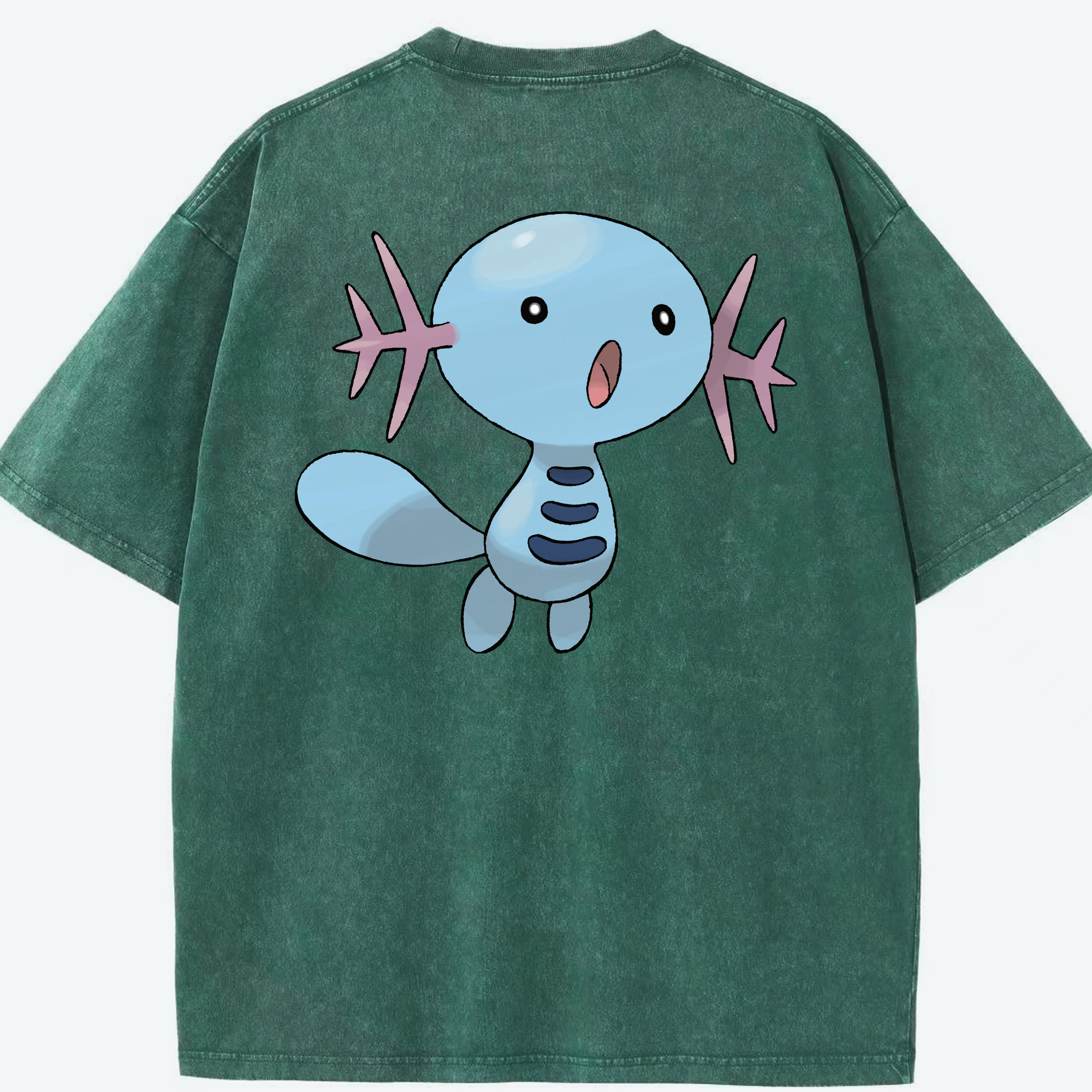 （画像用） ポケットモンスター Pokémon 綿100% ヴィンテージ風 半袖Tシャツ（背面プリント）